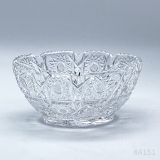 Vintage Cut Glass Serving Bowl