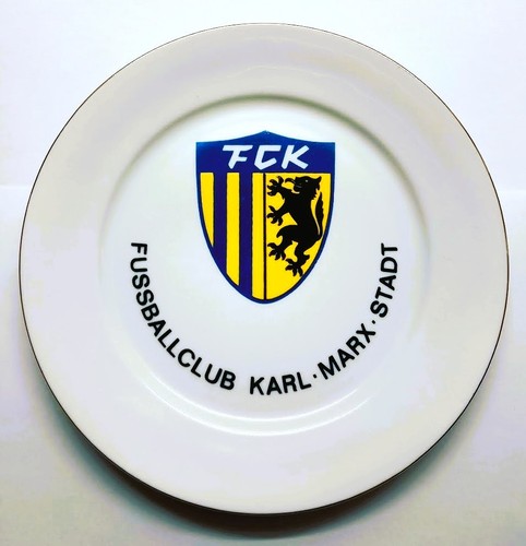 Teller karl marx - fc, ddr