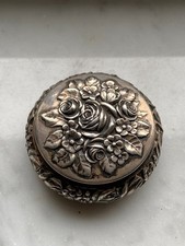 antike Pillendose Silber