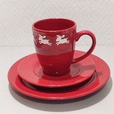 Wächtersbach Fun Factory Keramik Gedeck 3teilig Elch Emma in rot mehrere vorha.