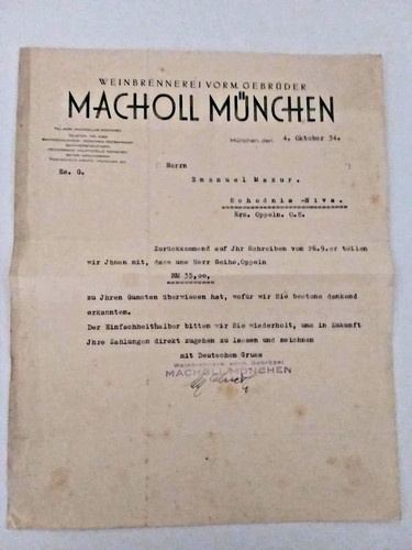 Adolf hitler brief - adolf, nsdap