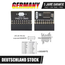 TPM 2.0 Sicherheitsmodul Verschlüsselung 20Pin 2 10P Für Win11 Für Gigabyte Neu