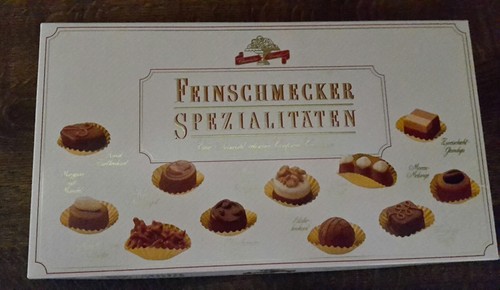 Alte trumpf pralinenschachtel - alte,