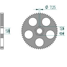 Alu Kettenrad für Beta REV 80