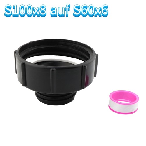 Ibc adapter s100x8 auf s60x6 - adapter,