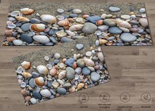 2x Badematte Weichschaummatte Bad Dusche Vorleger Teppich Antirutsch Badläufer