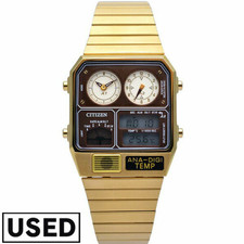 CITIZEN ANA-DIGI TEMP JG2103-72X RECORD LABEL Uhr Gold JP