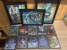 Drachen Und Wolf Motiv Bilder Sammlung 3x 3d Bilder Und 10x Rahmenbilder