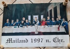 Schalke 04 Poster LIMITIERT MAILAND 1997 NACH CHR. Veltins Plakat uefa cup S04 