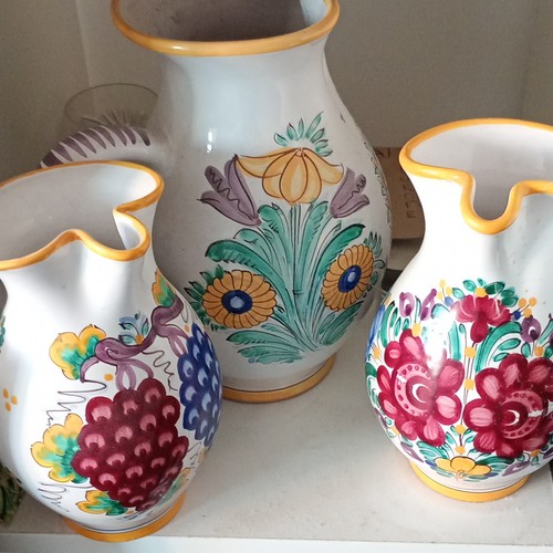 Handbemalte keramikvase - handbemalte,