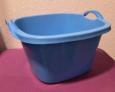 DDR PNEUMANT viereckige Wasch Schüssel in Blau 35x 35x 20 cm OSTALGIE VINTAGE