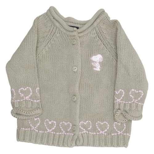 Snoopy strickjacke - by, h&m,