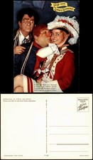 Köln Tünnes und Schal mit dem Rote-Funken-Mariechen Karneval 1978