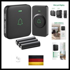 AVANTEK Kabellose Türklingel Batteriebetrieben, Mini Funkklingel 300M,   Elek...