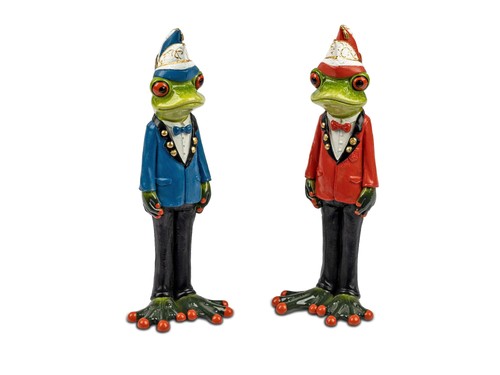 2er set dekofiguren frösche - set,