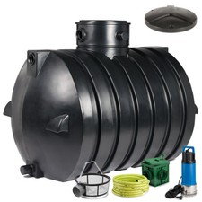 Regenwassertank, Zisterne Smart 4000 L Gartenanlage inkl. Pumpe & Deckel