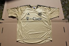 Adidas Bundesliga Bayern München 2004/05 Vintage Fußball Gold Trikot Größe XXL