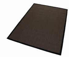 Teppich my home »Halen« 200x290 schwarz Sisal-Uni Bordürenteppich