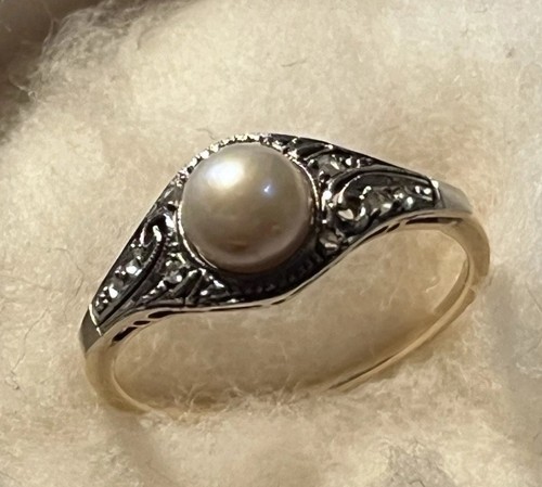 Aus nachlass ring mit perle - aus,