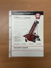 Orig. TIM Maskinfabrik Rübenlader Prospekt Brochure Landmaschinen Traktor F1