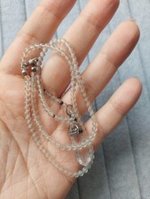 Wunderschöne Bergkristall Kette Edelsteinkette Schmuck Halskette Anhänger🤍💫