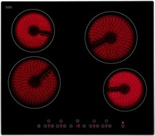 Hanseatic Elektro-Kochfeld von SCHOTT CERAN® HHE64NBAF, schwarz