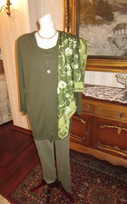 Herbstmode*Hosenanzug*Dreiteiler+Tuch**Atelier Creation**Sportive+Chic*Gr.44-46