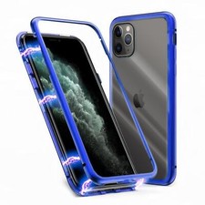 Magnet Bumper Handy Hülle passend für Apple iPhone 11 Pro Schutz Hülle Glas Case