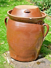 Antiker Sauerkrauttopf, Gärtopf, Steinguttopf, alter Tontopf, 25 Liter