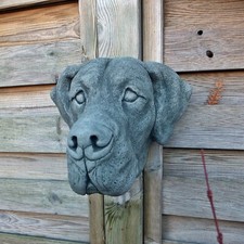 Steinfigur Deutsche Dogge Kopf