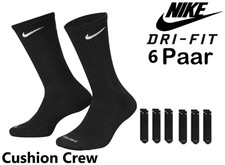Nike 6 Paar Dri-Fit Everyday Plus Fußball Tennissocken Crew Cushion SX7676