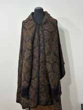 Damen Alpaka Poncho Schurwolle