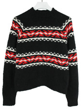 Sandro Jaquie Pullover Damen Groß Pullover Alpaka Wollmischung Dick Gestrickt