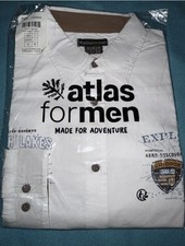 ATLAS FOR MEN Hemd Weiß; Herren Gr L. NEU OVP Baumw? Langärmelig