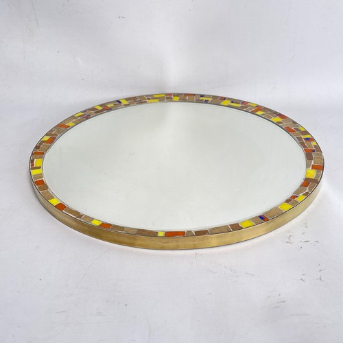 Mid century mosaik wandspiegel - mid-century,