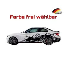 2 x Seitenaufkleber XXL Tuning SET Aufkleber Sticker Waben Styling Racing #14