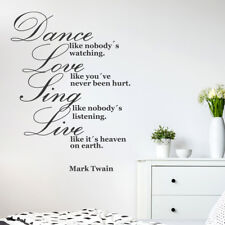  Wandtattoo Zitat "Dance like...", Tanzen, Leben, Liebe, Wandsticker, Wanddeko