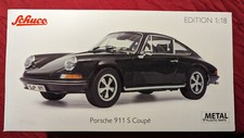 Schuco Porsche 911 S Coupé, Edition 1:18, schwarz 1973, OVP Art.-Nr. 45 004 7200