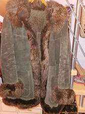 Wildledermantel Damen Gr. 38