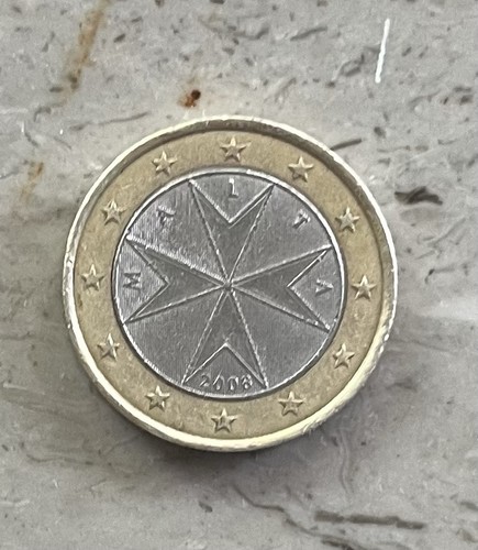 Euro münze malta - euro, mit