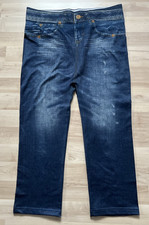 Damen 3/4 Jeans Leggings Capri