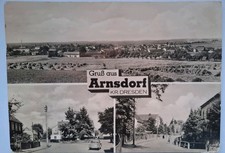 Arnsdorf, Kr. Dresden, Gesamtansicht, Strassenansichten, 1966
