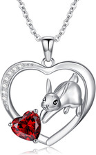 Kaninchen-Herz-Halskette Für