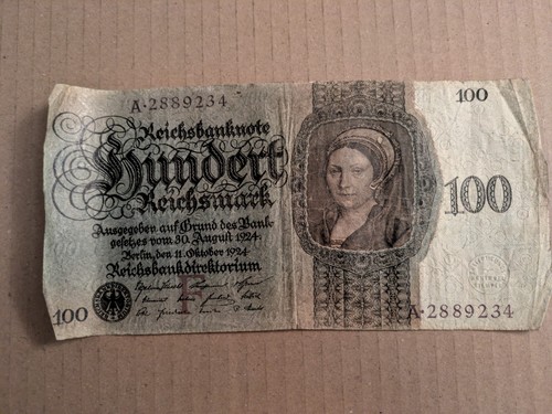 100 reichsmark reichsbanknote - ,