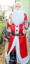 XXL Weihnachtsmann lebensgross + Lampe 175cm 220V Santa Nikolaus Deko Figur
