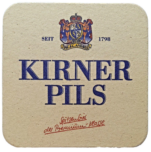 Alter bierdeckel kirner - bierdeckel,