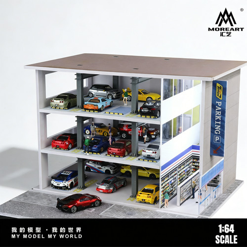 Diorama diecast garage - 1/64,