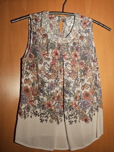 Damen bluse ärmellos bunt - bluse,