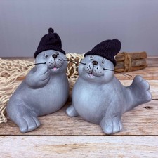 2er-Set Deko Robbe 13cm aus