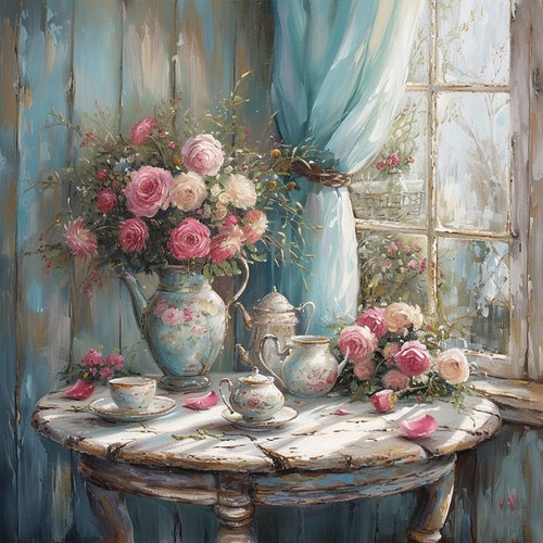 Deko bild fenster tisch - deko,